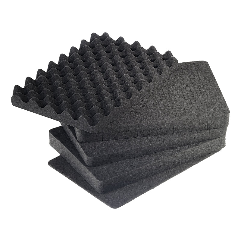 OUTDOOR-kuffert i sort med skumpolstring 385 × 265 × 165 mm, 16,6 l, model 4000/B/SI
