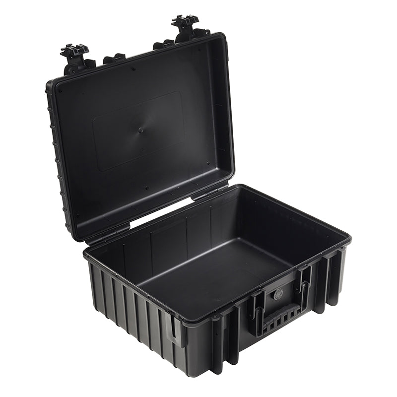 OUTDOOR-kuffert i sort med skumpolstring 475 × 350 × 200 mm, 32,6 l, model 6000/B/SI