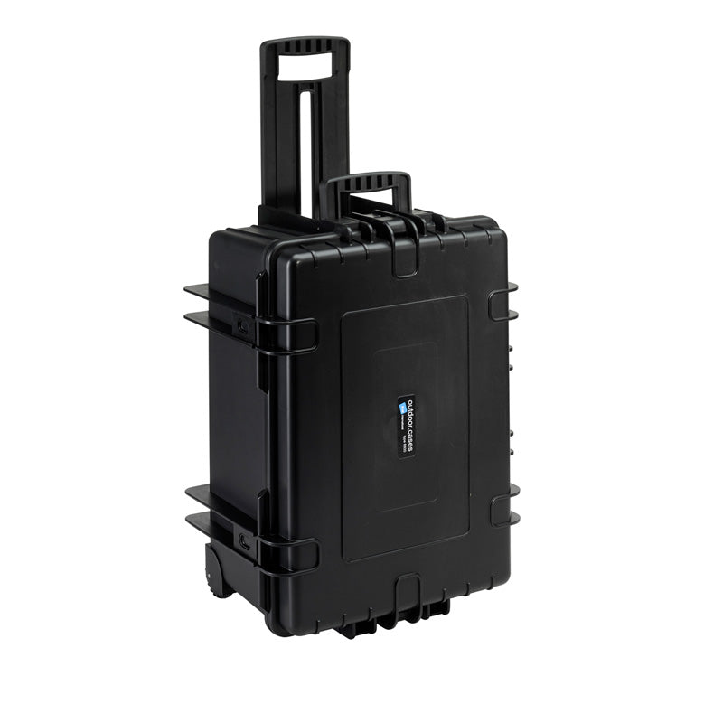 OUTDOOR-kuffert i sort med skumpolstring 585 × 410 × 295 mm, 70,9 l, model 6800/B/SI
