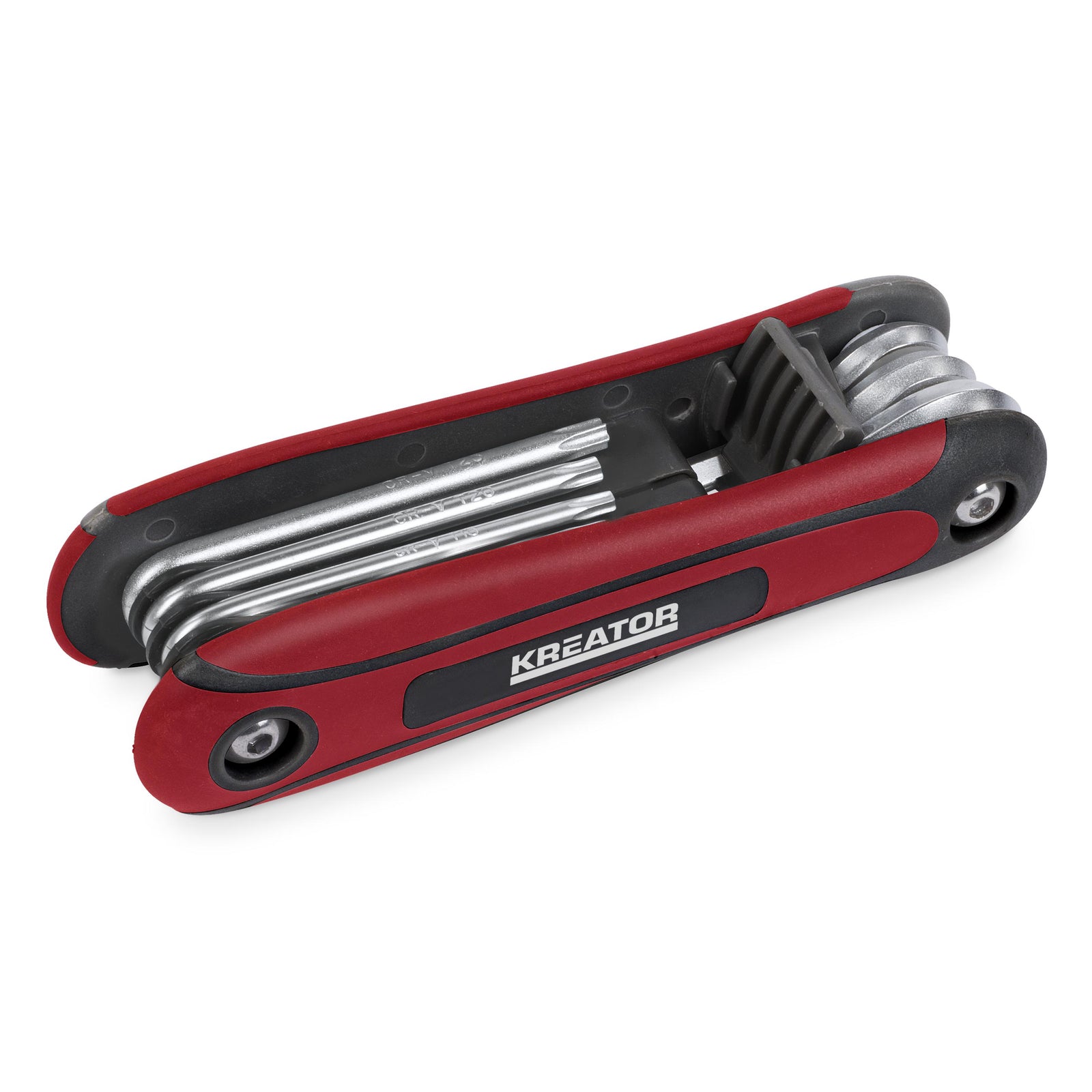 Torxnøglesæt foldbart T9–T40 – 8 dele