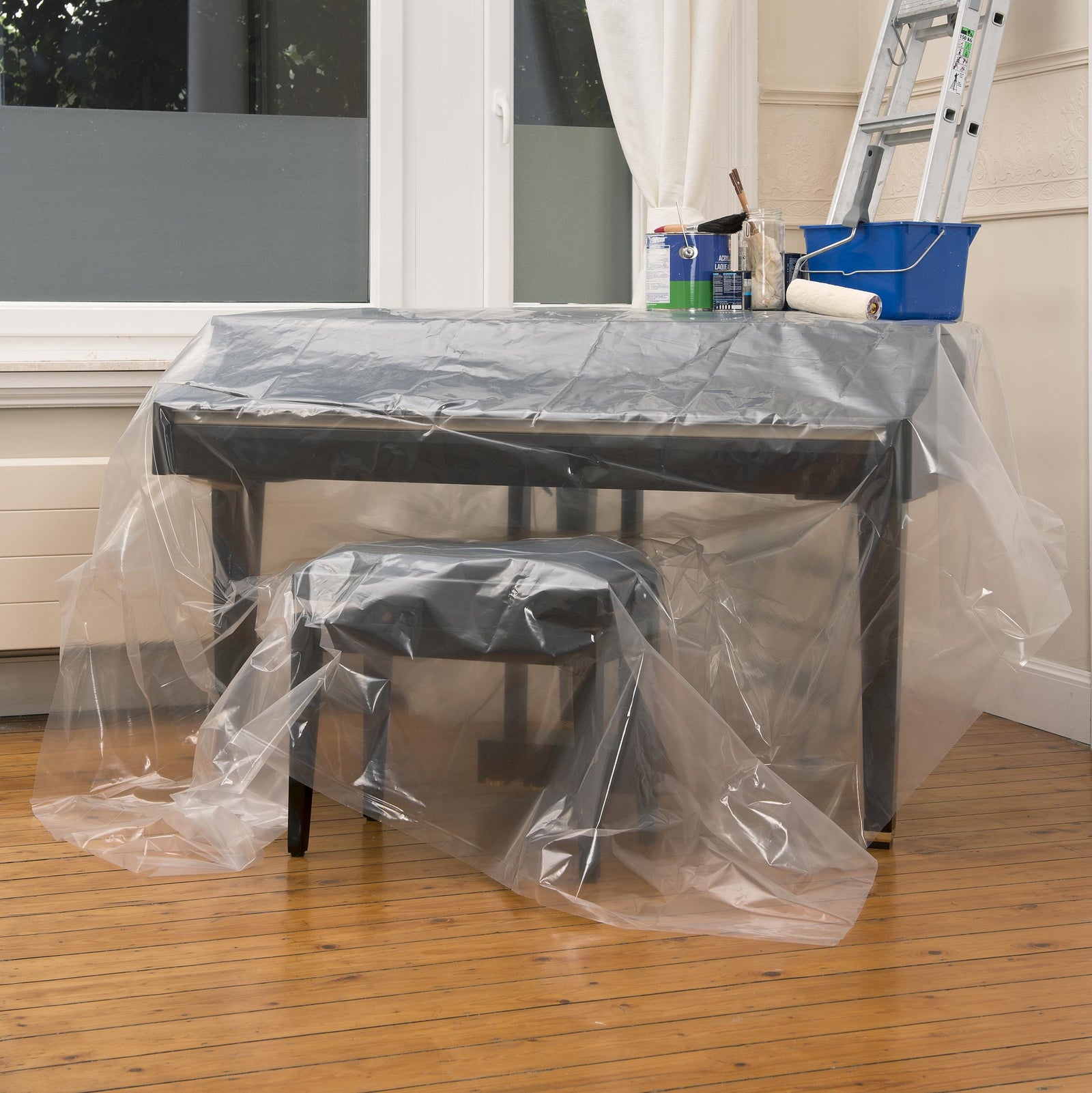 Beskyttelse overdækning 0,01 mm 4 m x 5 m