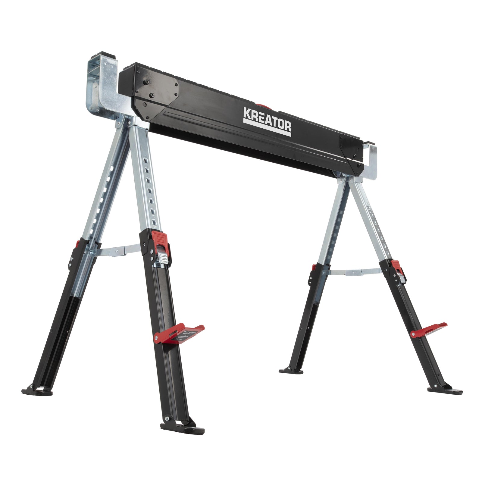 Arbejdsbuk justerbar 62-82 cm foldbar