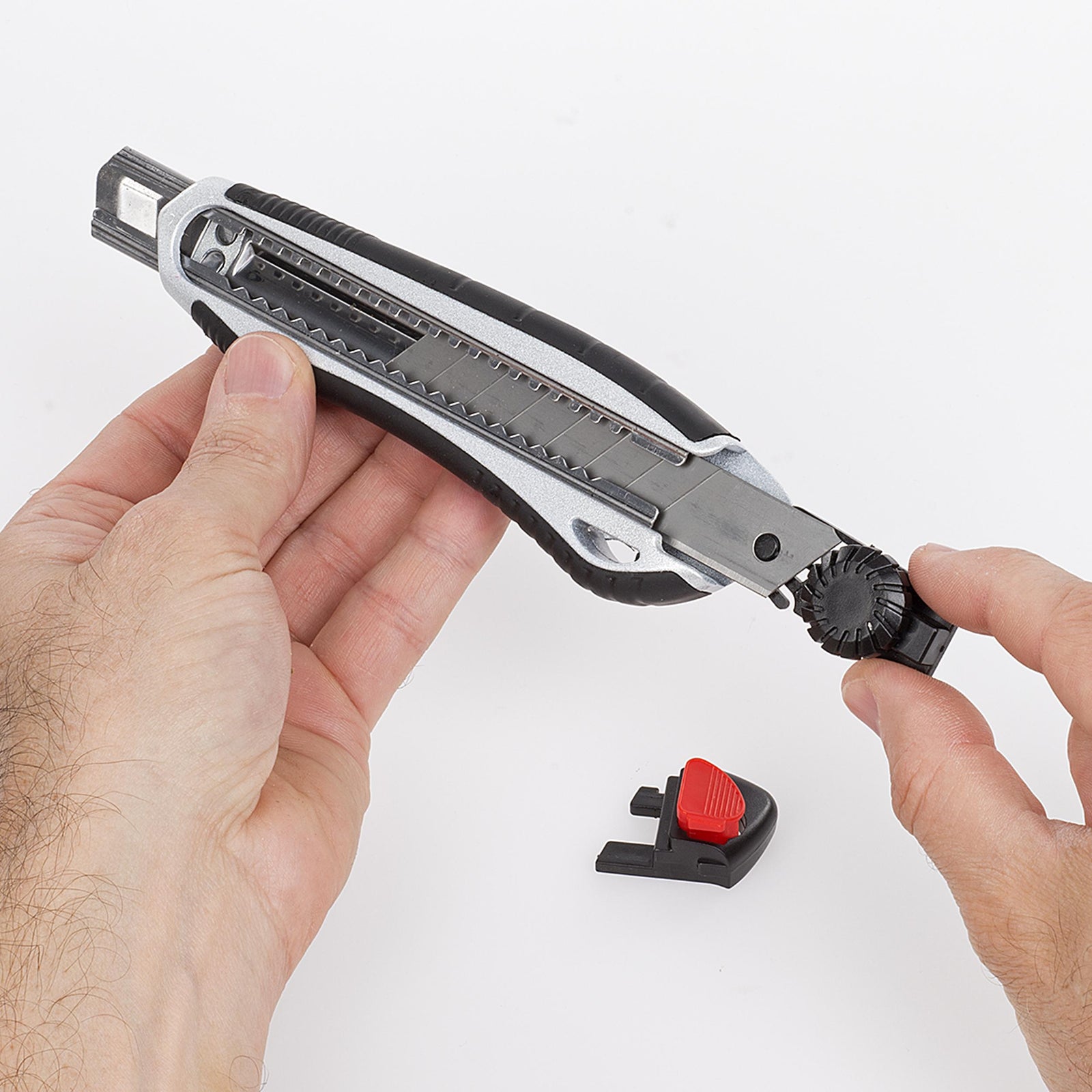 Hobbykniv 18 mm i aluminium, knæk af
