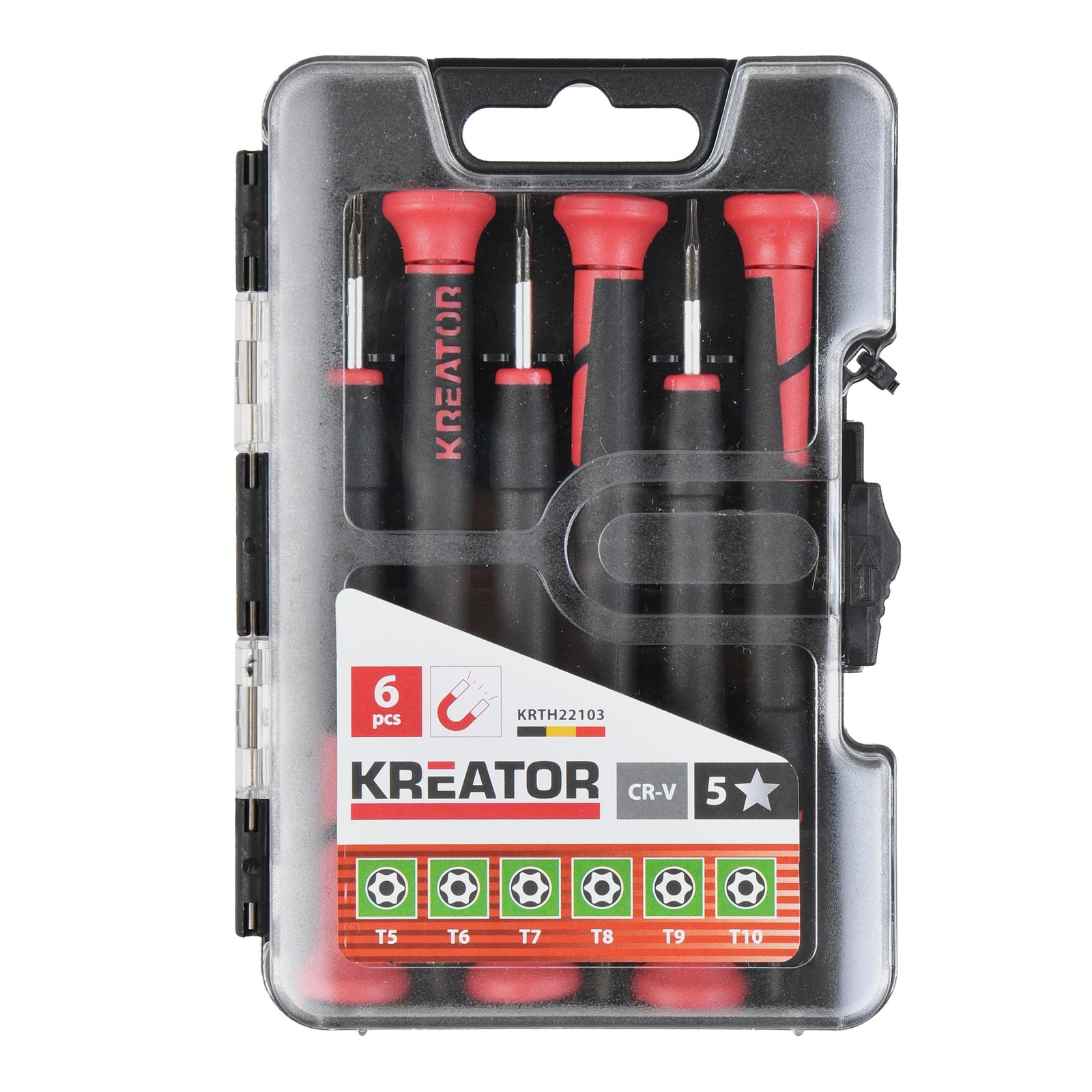 Præcision skruetrækkersæt torx 6 dele