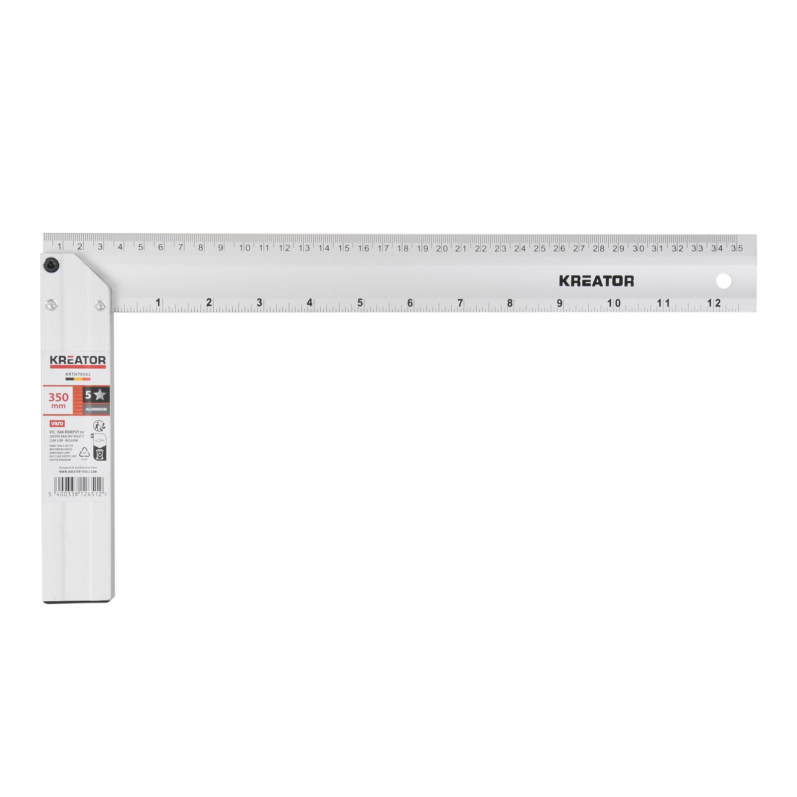 Snedker vinkel 350 mm - Aluminium
