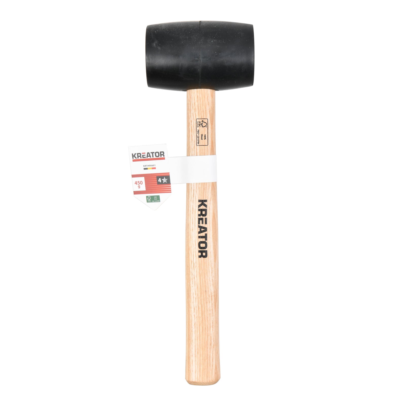 Gummihammer sort 450 gram Ø 54 mm