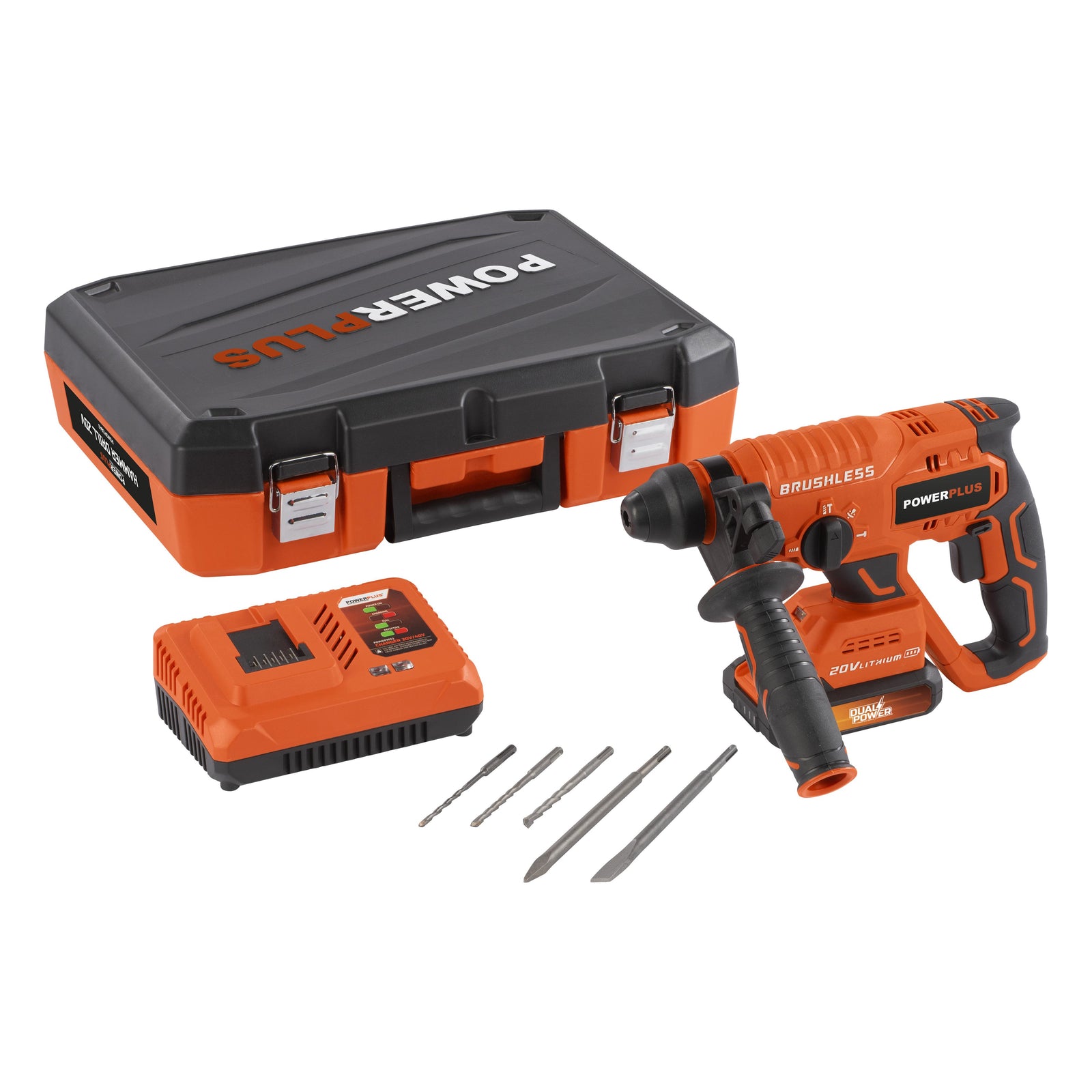 Borehammer 3 Joule 20 V i kuffert (Med batteri)
