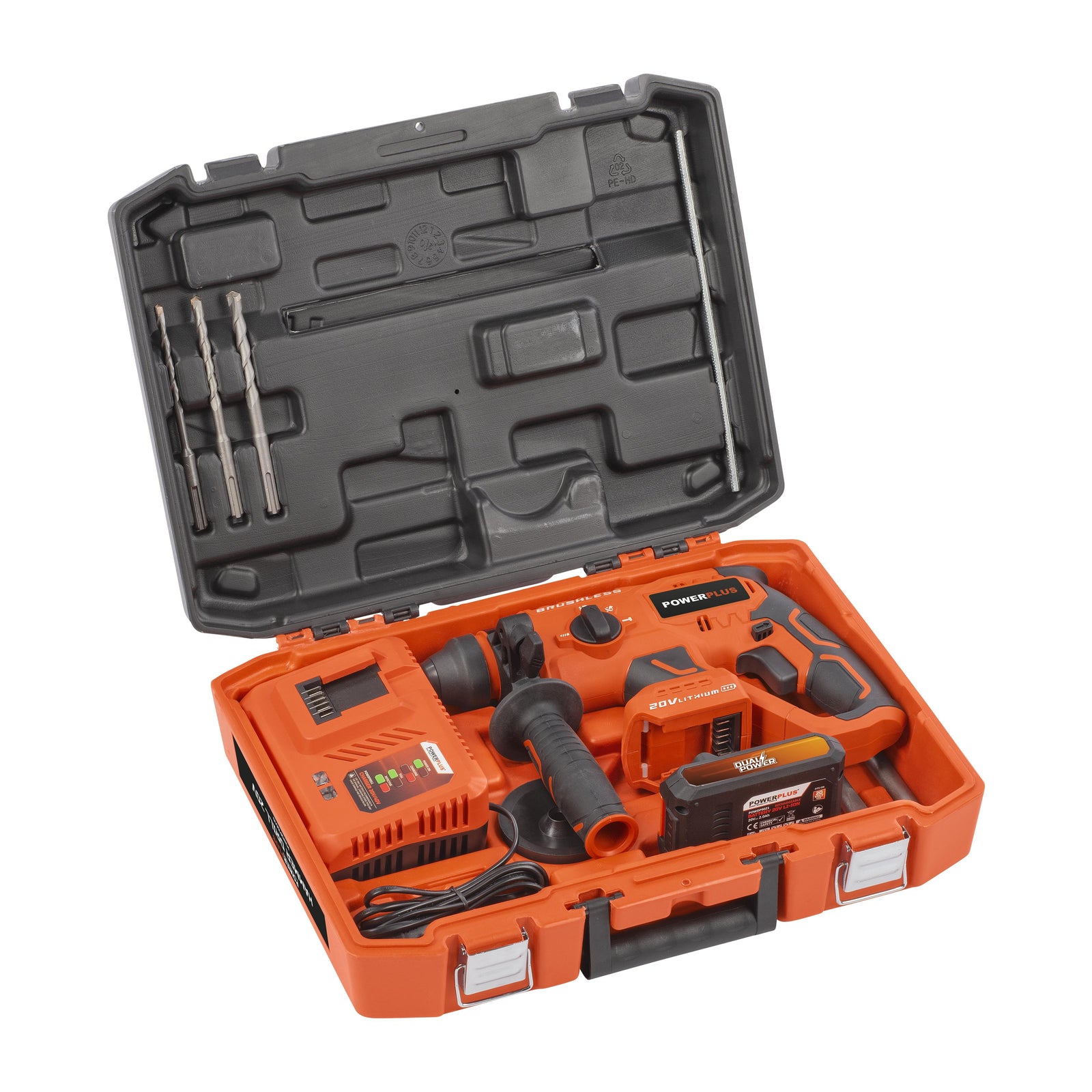 Borehammer 3 Joule 20 V i kuffert (Med batteri)