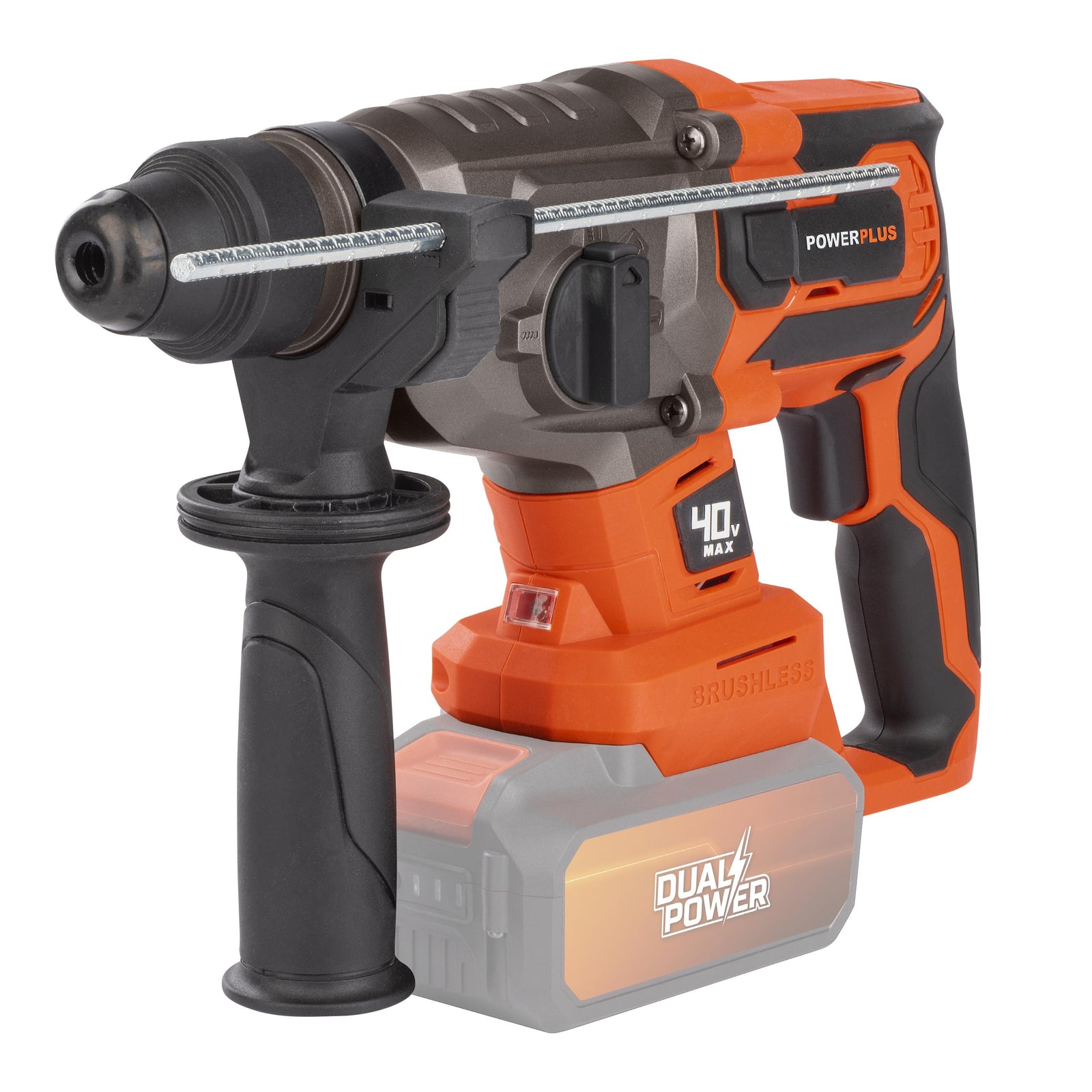 Borehammer 40V 3 joule + 5 tilbehør