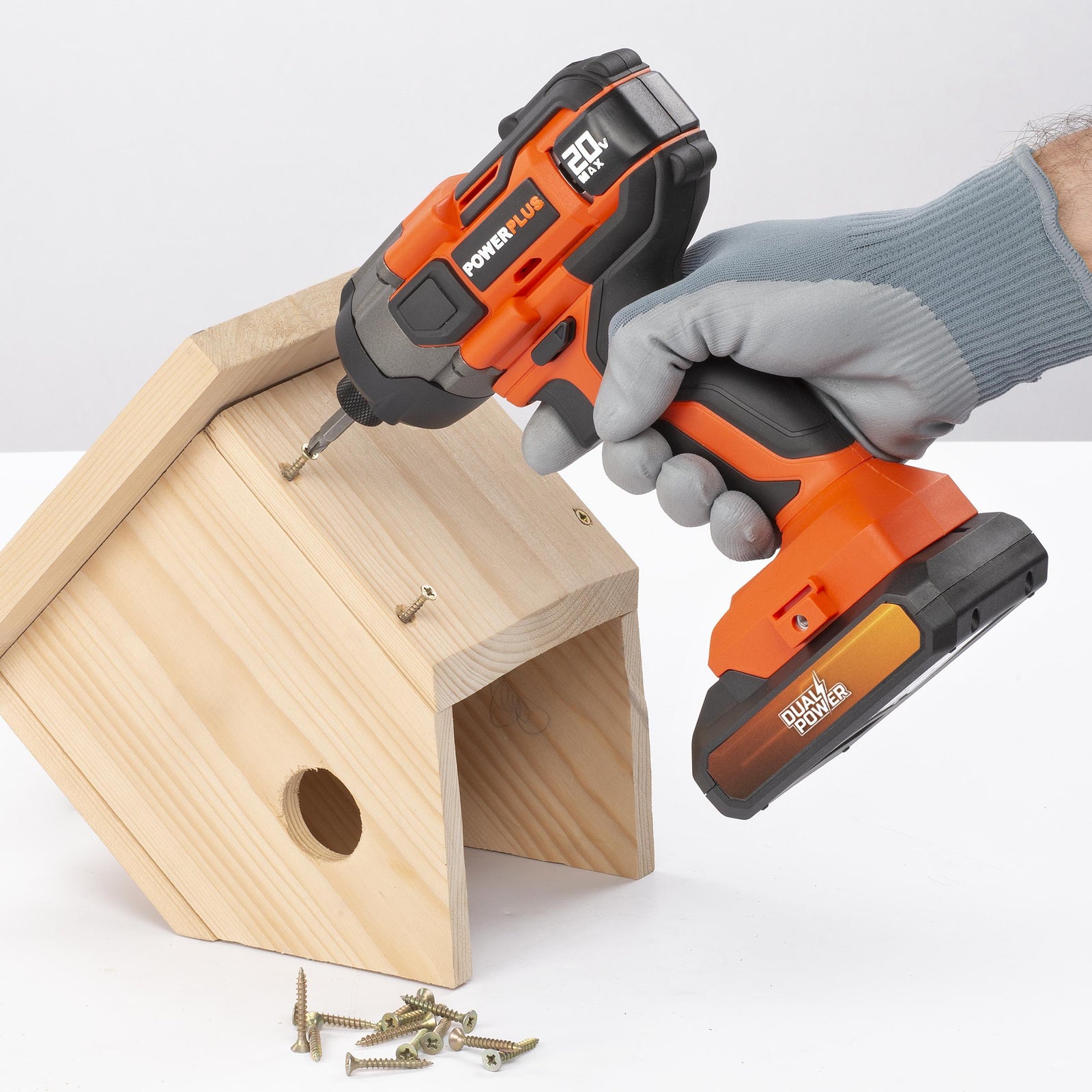 Slagskruetrækker 1/4'' 180 nM 20 V (Uden batteri)