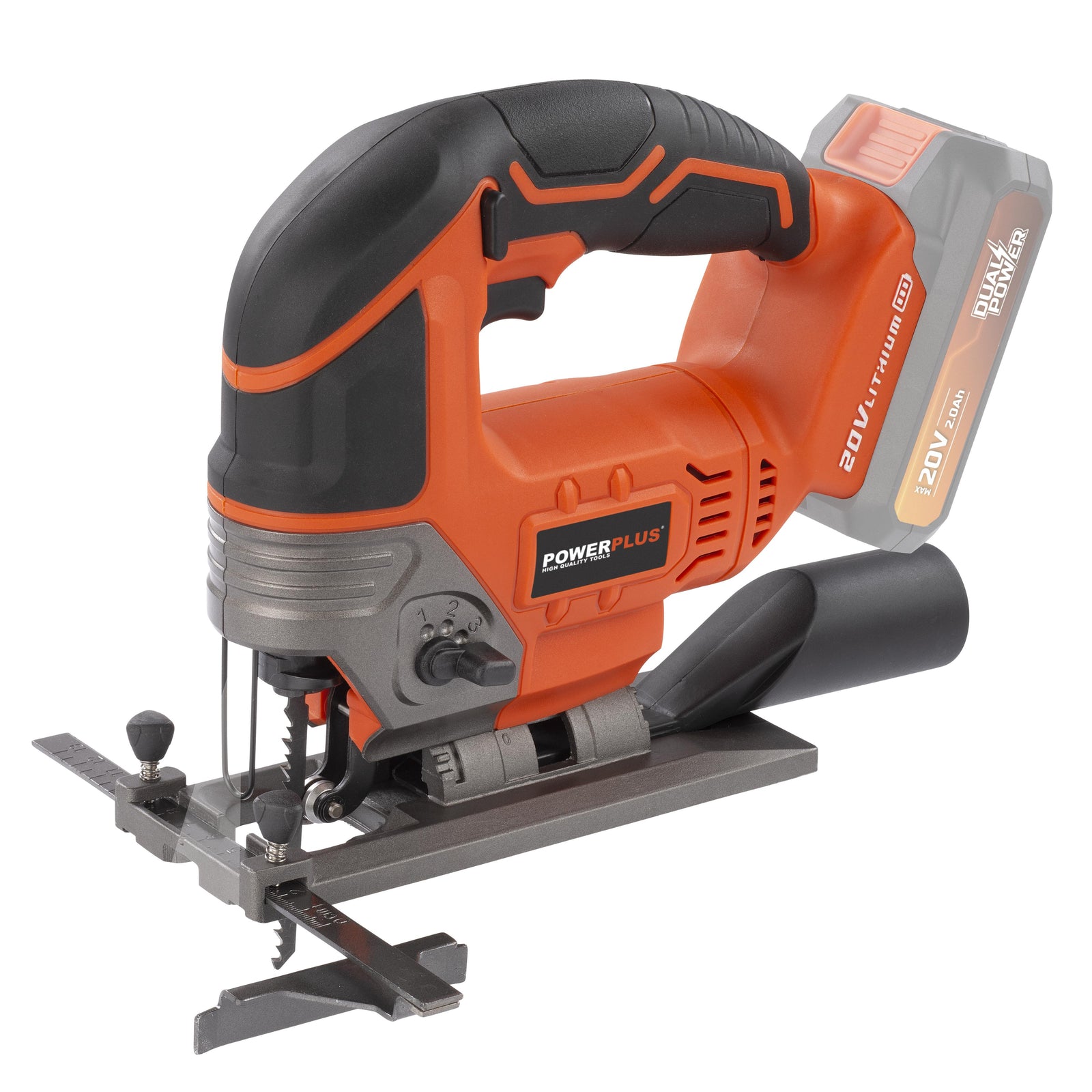 Stiksav 20 V i kuffert med batteri 20 V