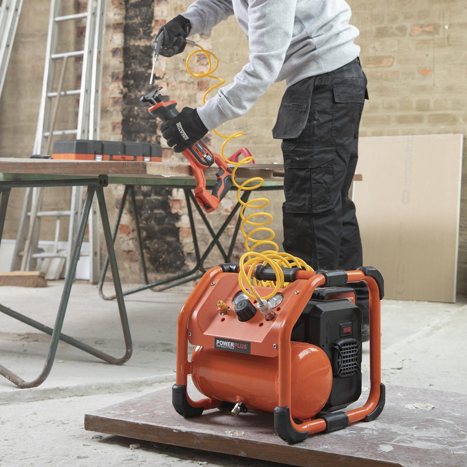 Kompressor 40 Volt x 2 UDEN BATTERI