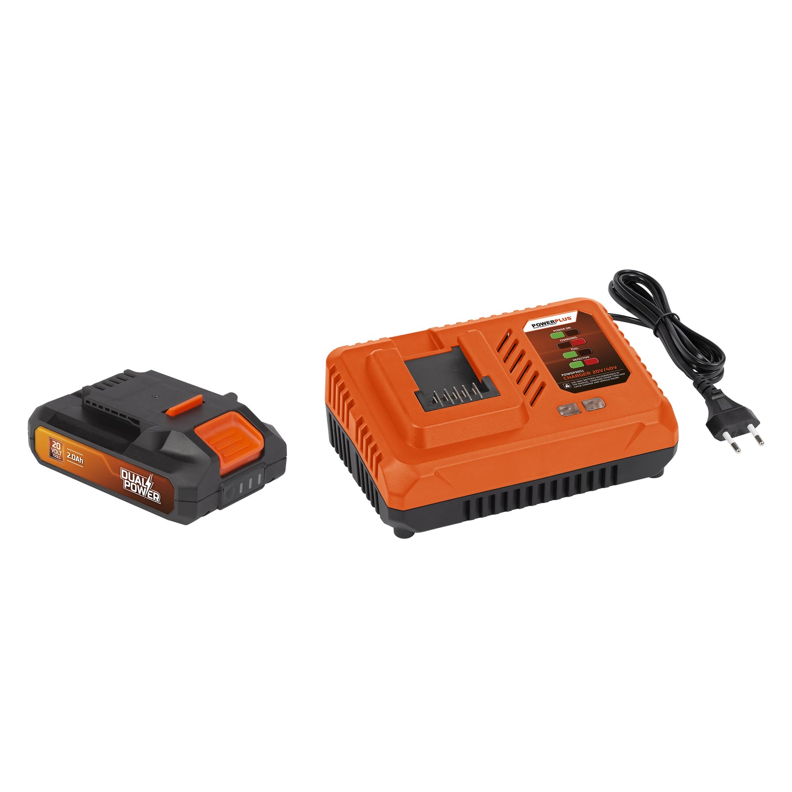 Batteri 20 Volt - Oplader 20/40 Volt