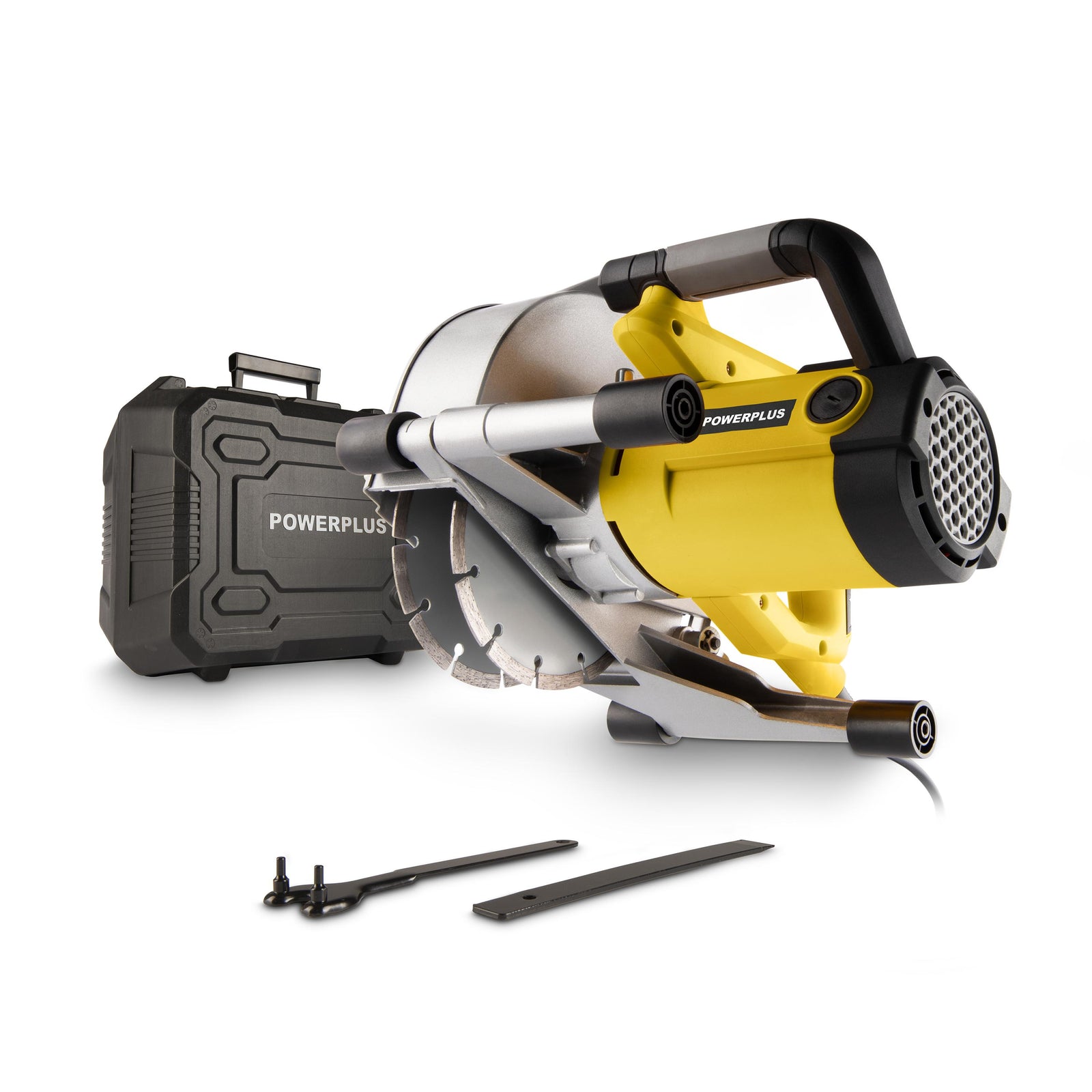 Rillefræser 1800 W til murværk med 2 diamantskiver Ø150 mm