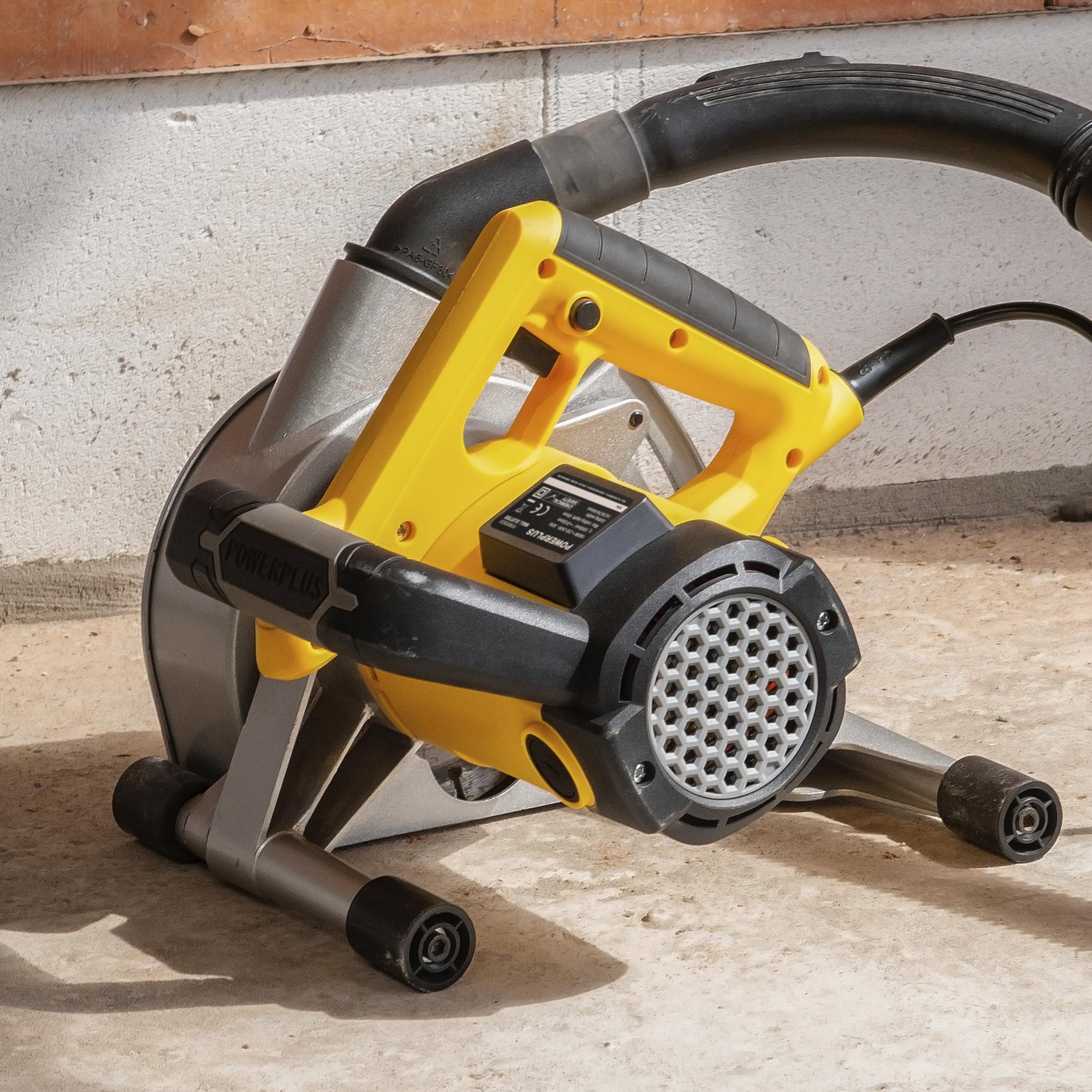 Rillefræser 1800 W til murværk med 2 diamantskiver Ø150 mm
