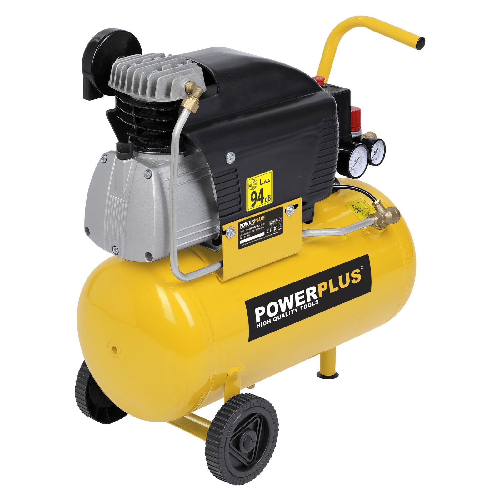 Kompressor 1,5 hk, 24 liter oliesmurt