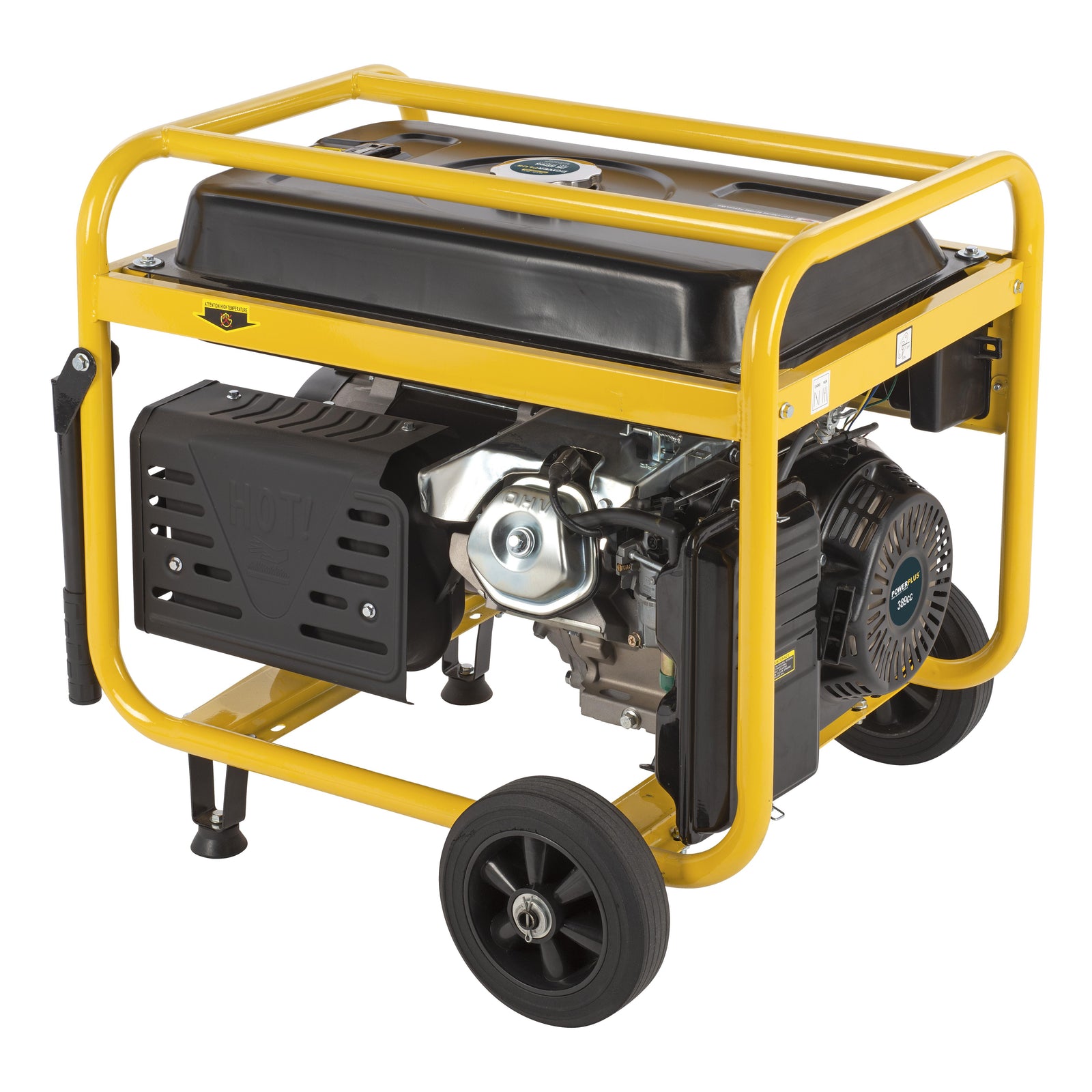 Benzin generator med hjul 5500 W 25 L