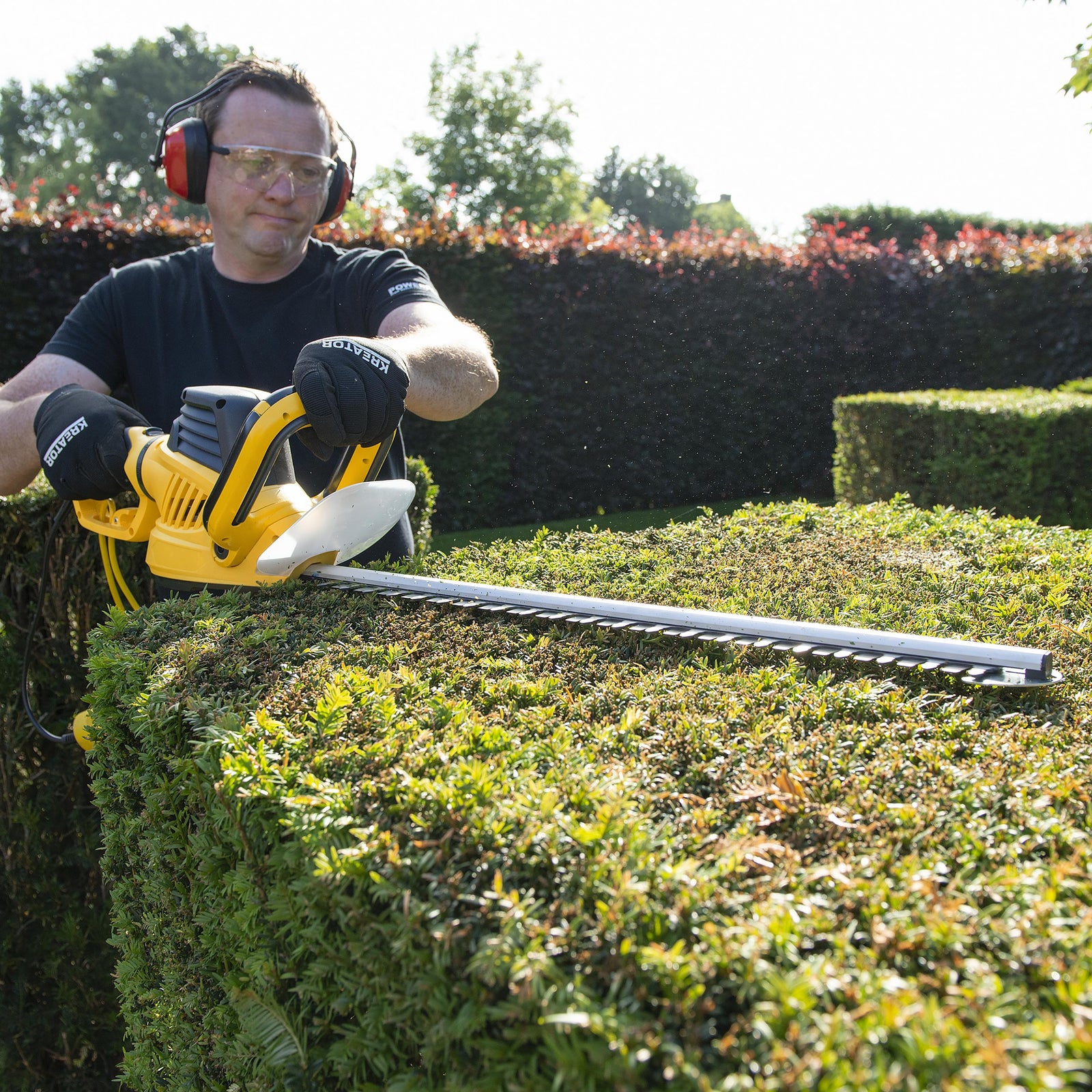 Hækkeklipper 610 mm klinge vendbar greb