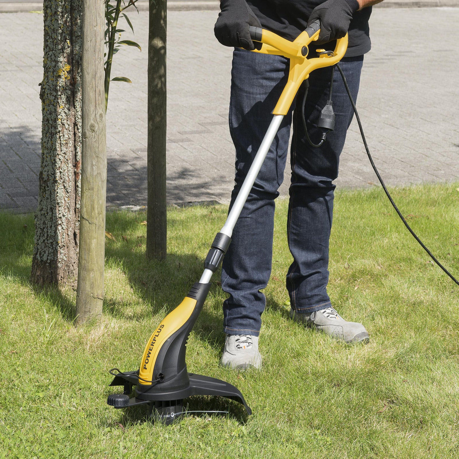 Græstrimmer 400 watt med teleskop