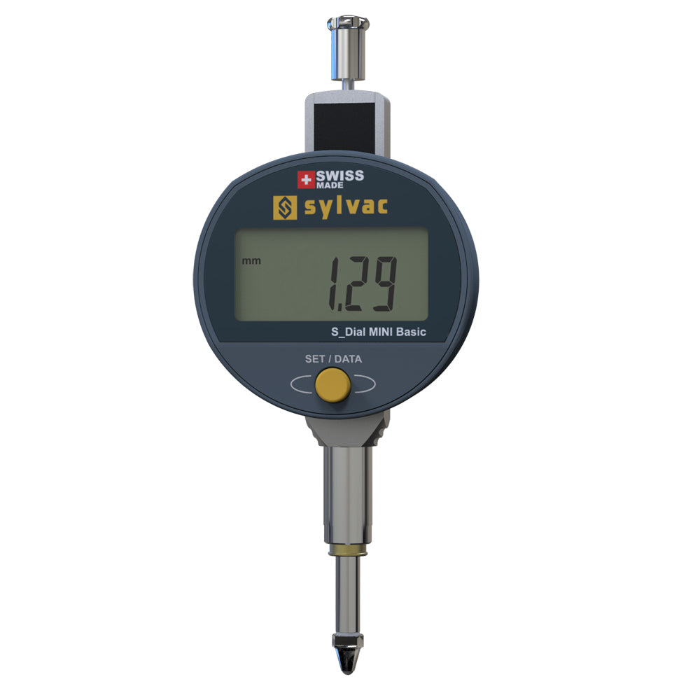 Digitalt måleur S_DIAL MINI BASIC 12,5 × 0,01 mm IP54 standard uden Bluetooth