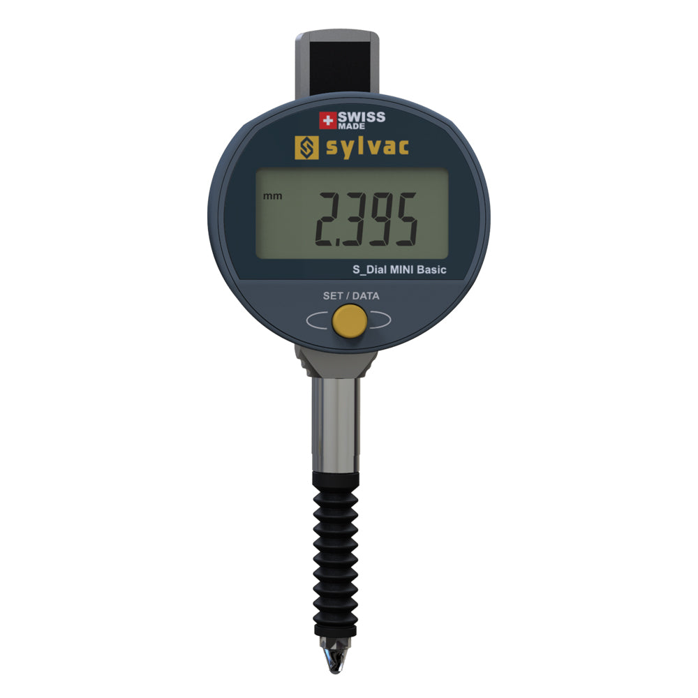 Digitalt måleur S_DIAL MINI BASIC 12,5 × 0,001 mm IP67 med gummibælg uden Bluetooth