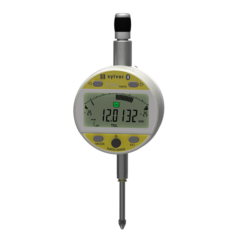 Digitalt måleur S_Dial WORK ANALOG NANO 25,0 × 0,0001 mm IP54 Bluetooth