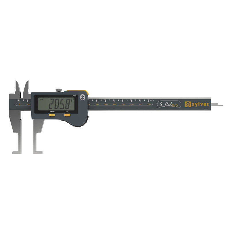 Digital skydelære S_Cal EVO INT GROOVE 150 mm IP67 Bluetooth dybdemål 4 × 1,4 mm