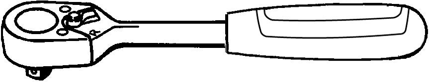 415-2K skraldenøgle, firkant 1/4"