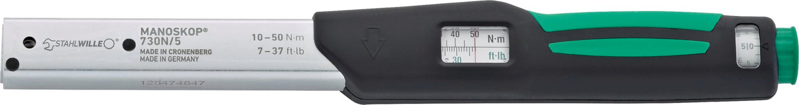 MANOSKOP 730N/5 momentnøgle 10–50 Nm, indstik 9 × 12 mm