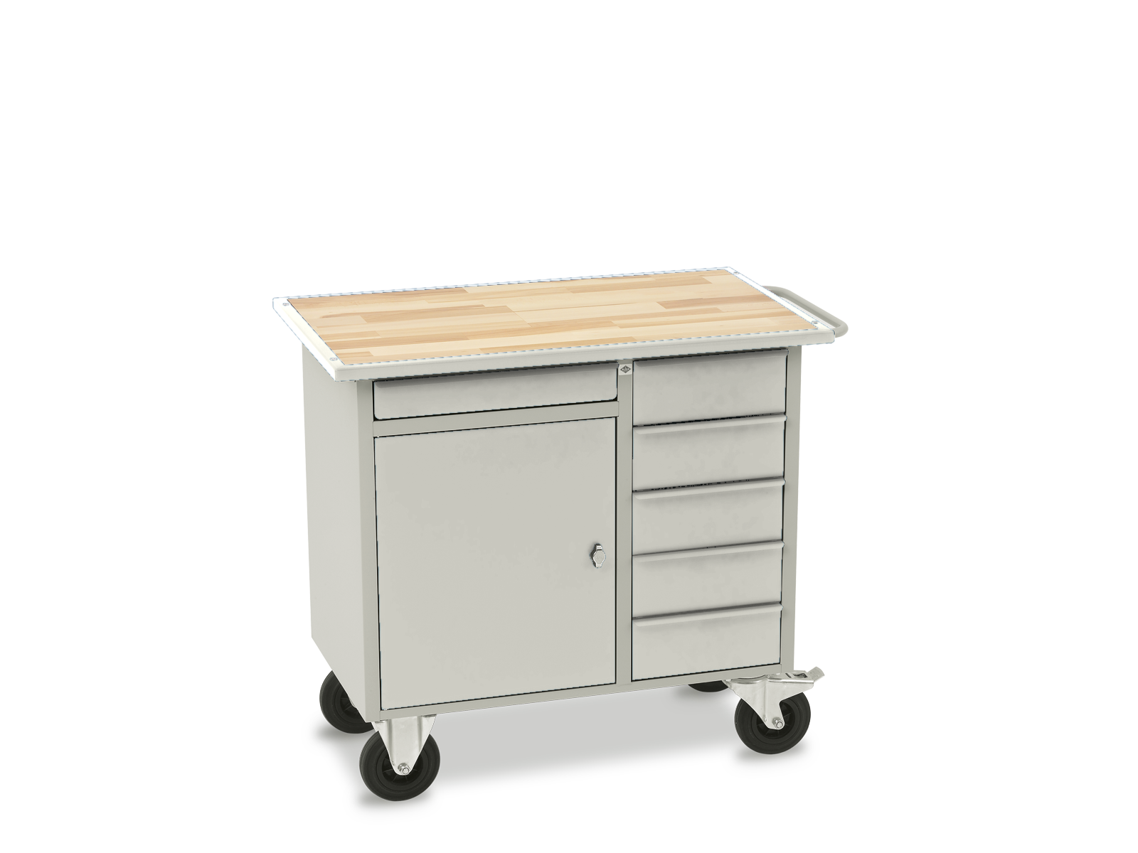 VV-2 værkstedsvogn 6 skuffer og skab, B 988 mm