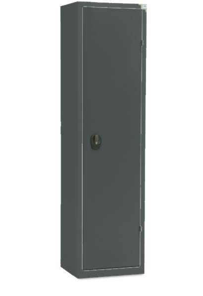 MS-1 materialeskab med enkeltdør og 4 hylder, B 475 mm