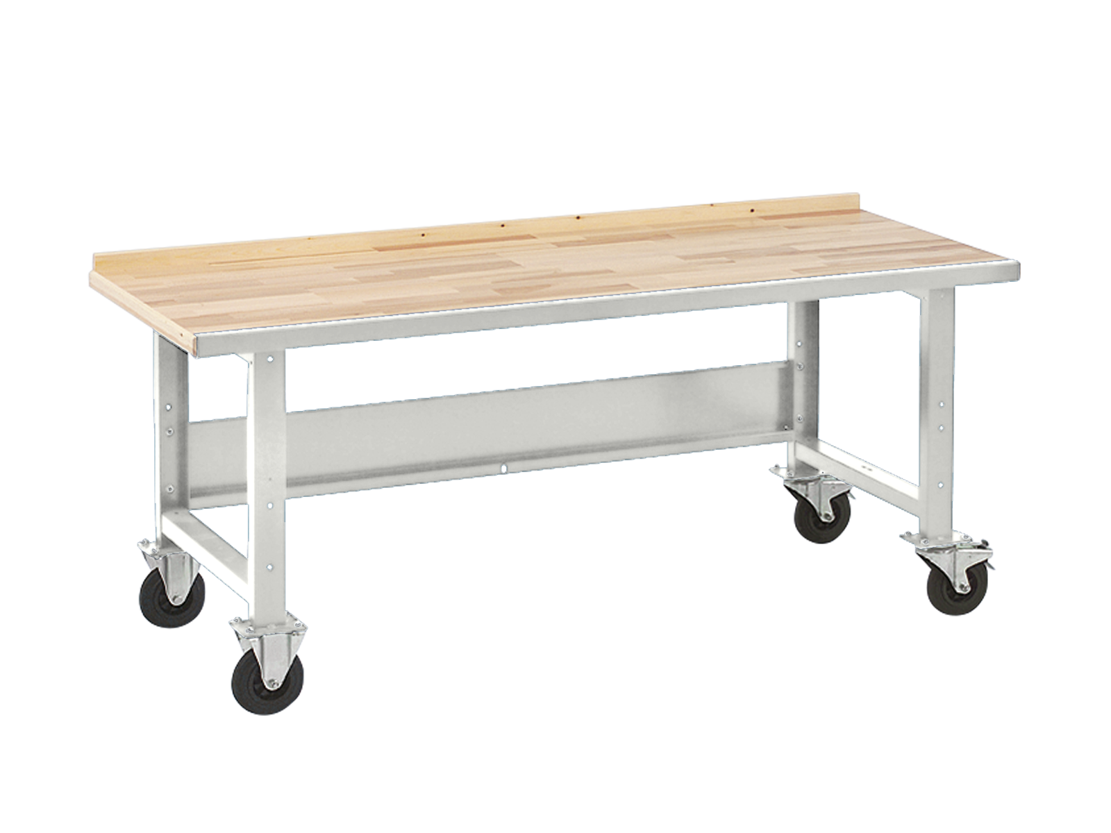 Bensæt med hjul Ø 160 mm til VBB-1.30 værkstedsbord