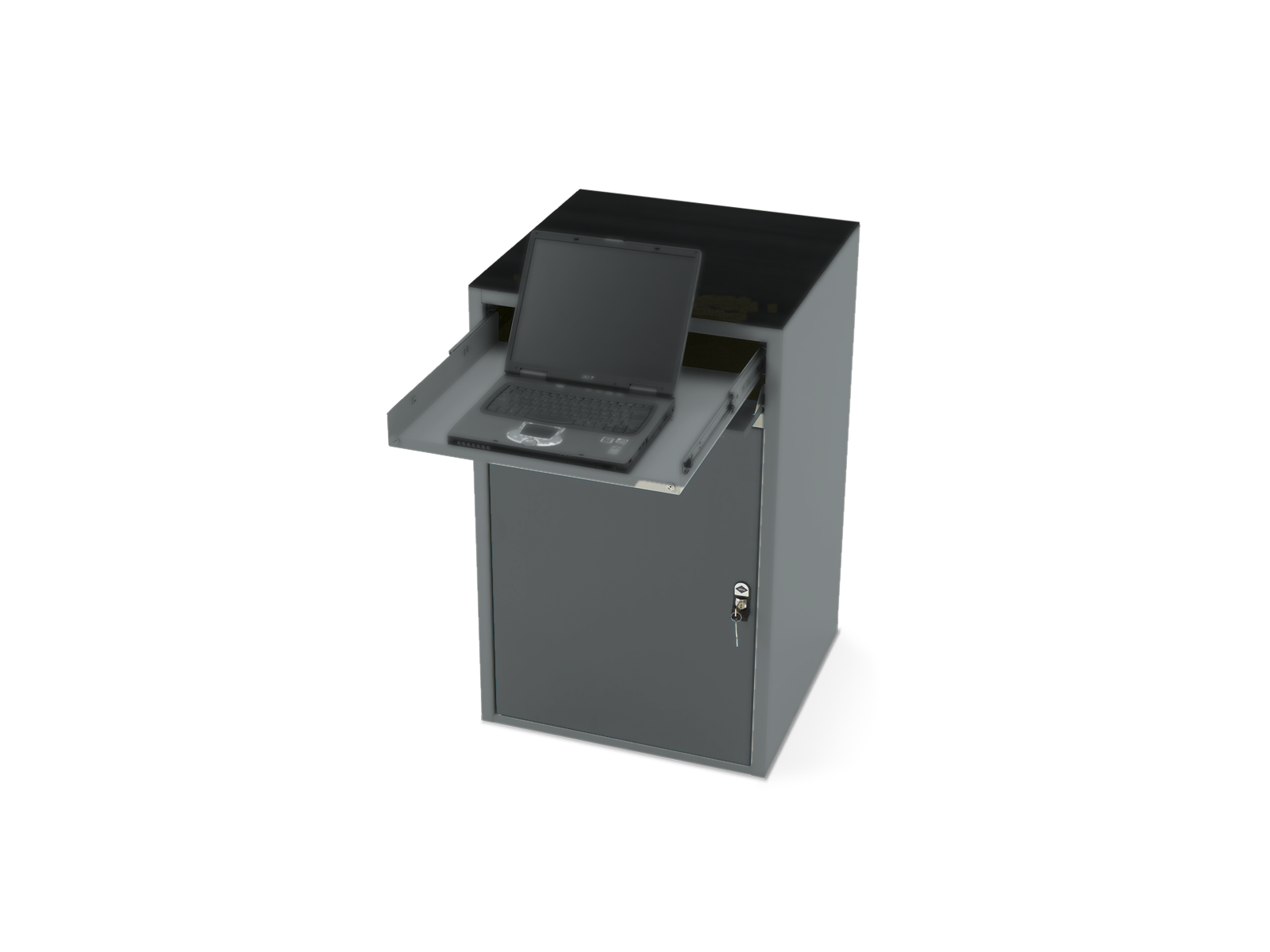 CS-4 computerskab til bærbar computer, H 970 mm
