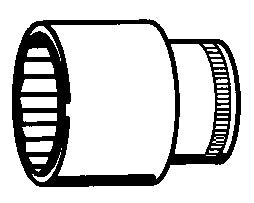 45a top 5/8", firkant 3/8"