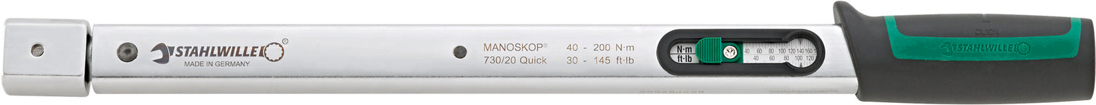 MANOSKOP 730/20 Quick momentnøgle 40–200 Nm, indstik 14 × 18 mm