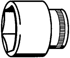 456 top 21 mm, firkant 3/8"