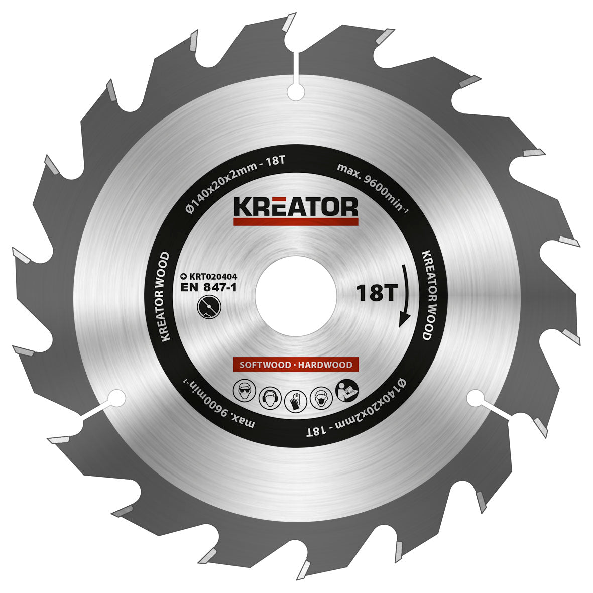 Rundsavsklinge 140 mm 18 HM tænder