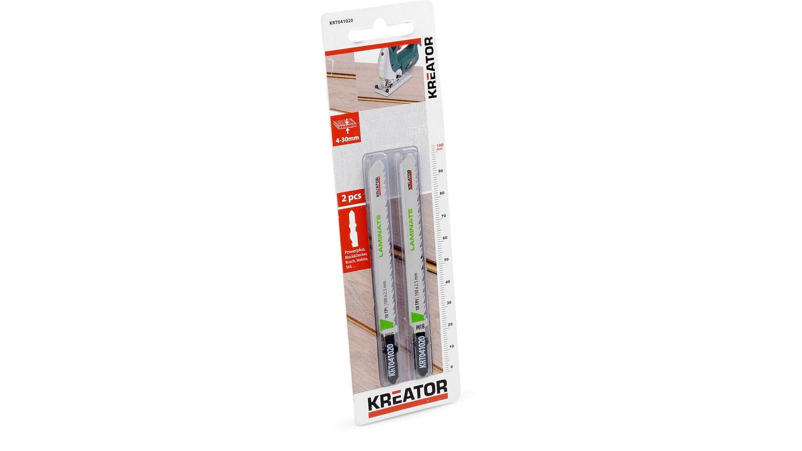 Stiksavklinger 100 mm til laminat 2 pk