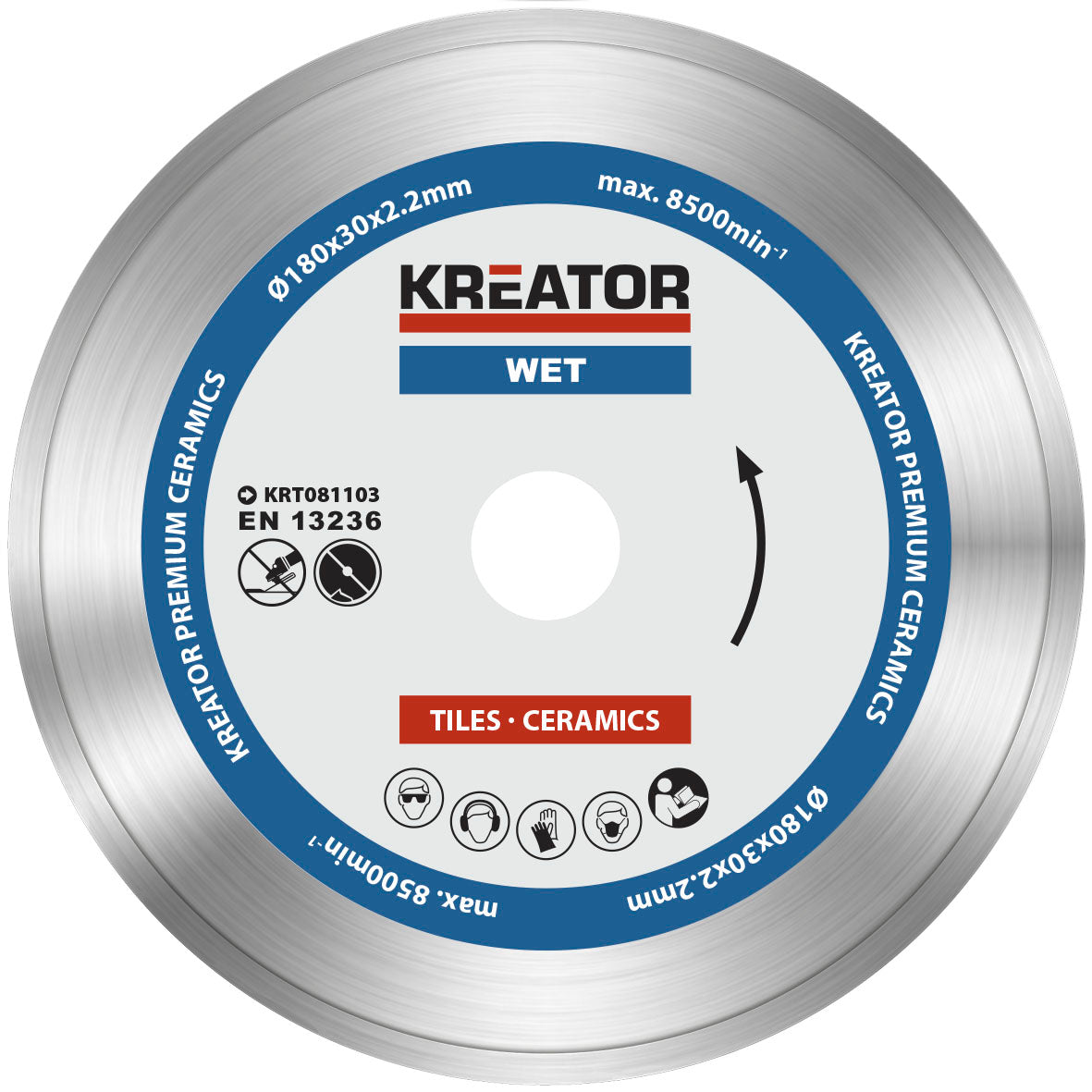 Diamantklinger til fliser 180 mm PREMIUM