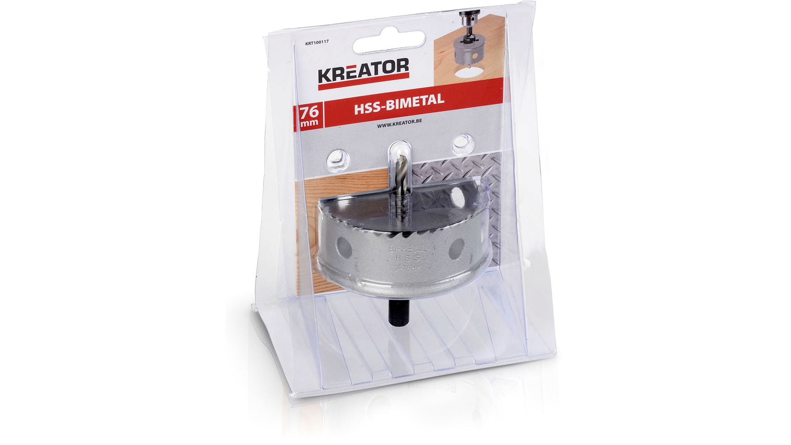 Hulsav bimetal Ø76 mm med holder og centerbor