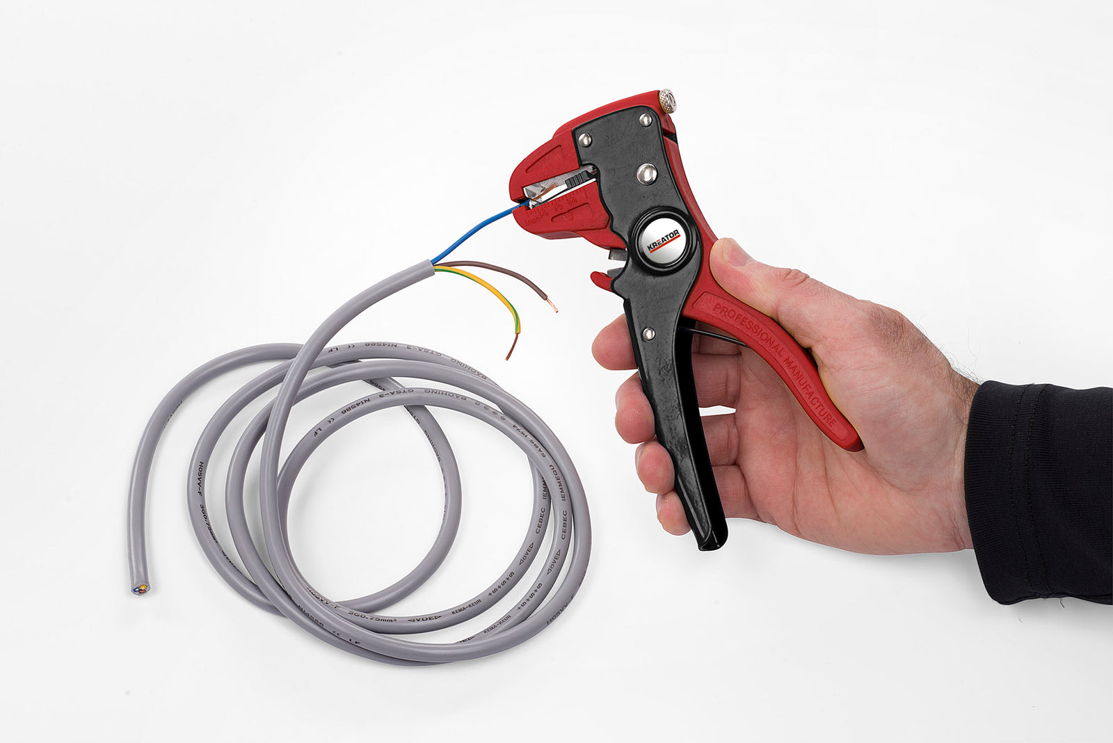 Automatisk afisoleringstang til kabler op til 6 mm