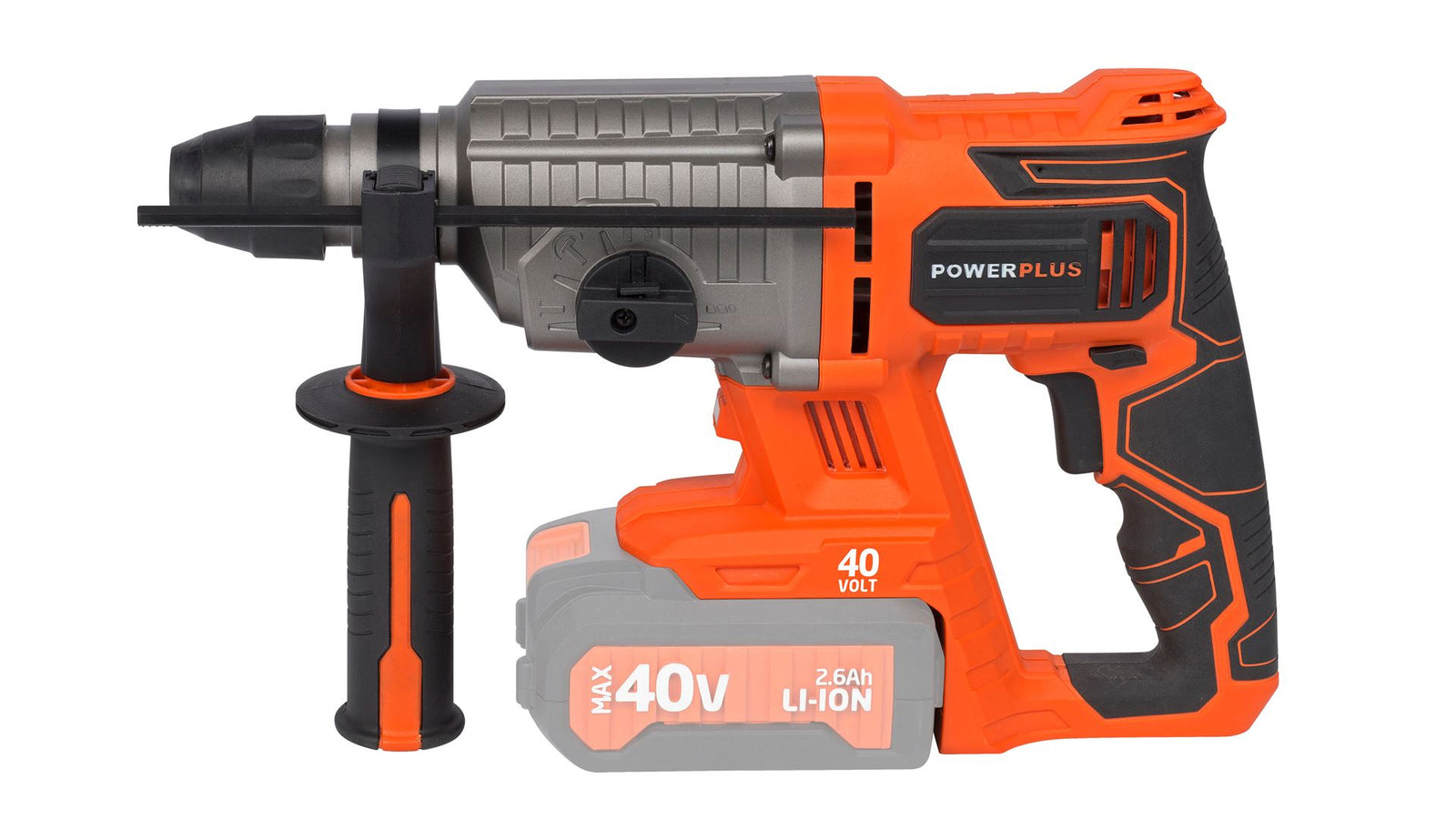 Borehammer 40 Volt med 5 dele (Uden batteri)
