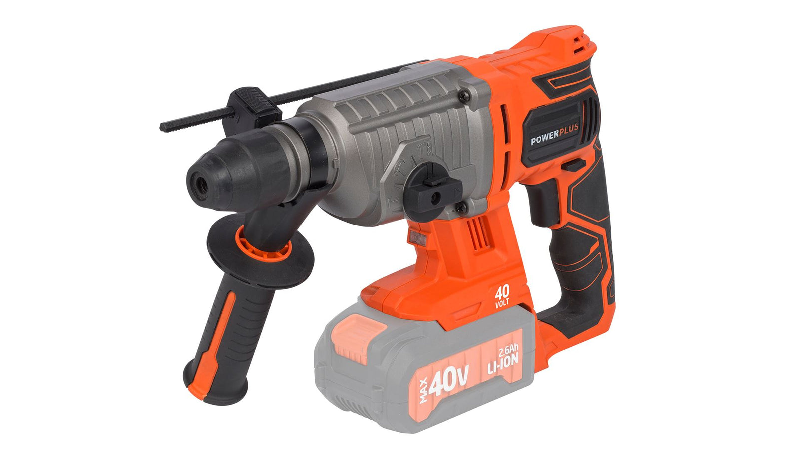 Borehammer 40 Volt med 5 dele (Uden batteri)