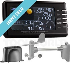 Vejrstation m/regn & vindmåler VENTUS W177