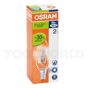 Sparepære E14 Halogen kerte, 18 Watt - 1 stk Osram 