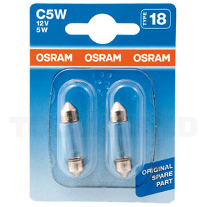 Bremse og baglygte, C5W Osram 