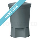 GROUW Lanzerote Regnvandstønde grå, 300 liter
