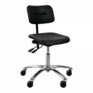 Dynamo arbejdsstol med sæde/ryg i pu-skum, hjul og indstilling af sæde- og ryg (600-860 mm) Diesella 