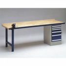 BLIKA VBB-1.30 Værkstedsbord med skuffeskab 3 meter 