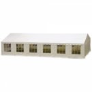 Partytelt 6x12 meter PVC hvid 70-90 pers.